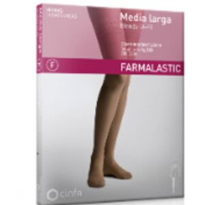 MEDIA LARGA (A-F) COMPRESION FUERTE FARMALASTIC TALLA MEDIANA BANDA SILICONA